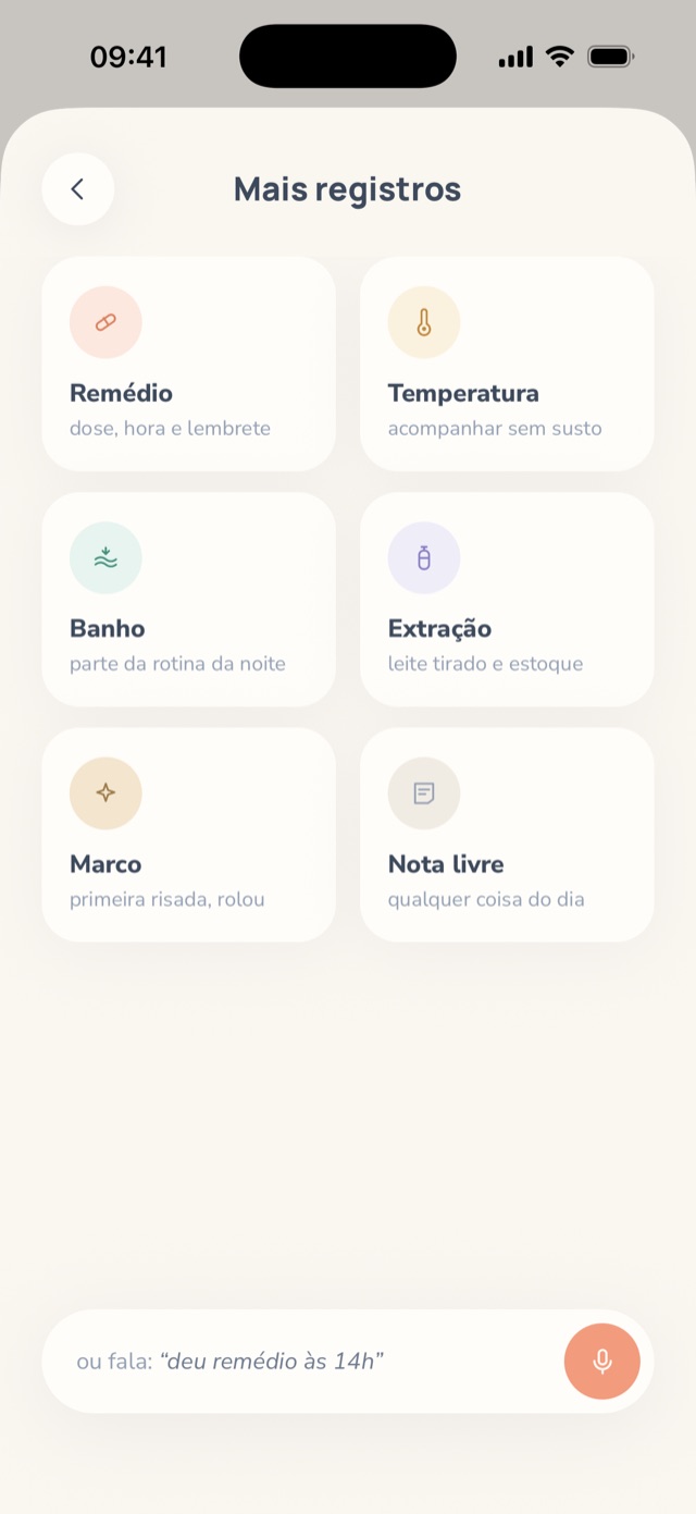 Registro por voz no Kanoa